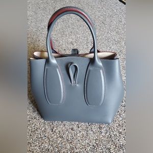 Longchamp Small Roseau Grey Tote